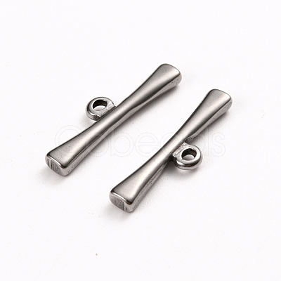 Tarnish Resistant 304 Stainless Steel Toggle Clasps Parts STAS-D142-06C-P-1