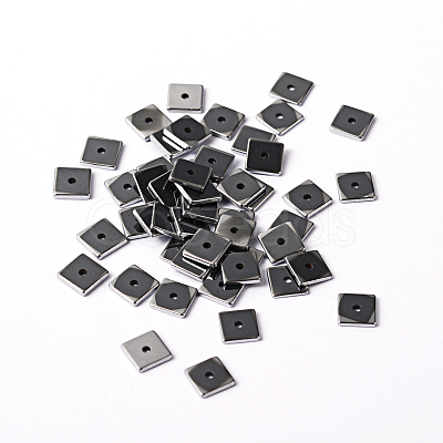 Electroplate Non-magnetic Synthetic Hematite Beads X-G-J224-08-1