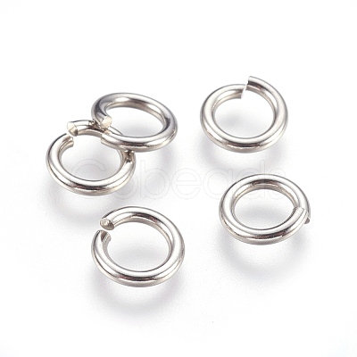 Tarnish Resistant 304 Stainless Steel Open Jump Rings STAS-P212-25P-22-1