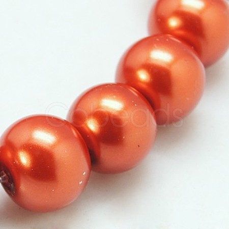 Glass Pearl Beads Strands HY-10D-B79-1