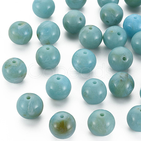 Round Imitation Gemstone Acrylic Beads OACR-R029-20mm-06-1