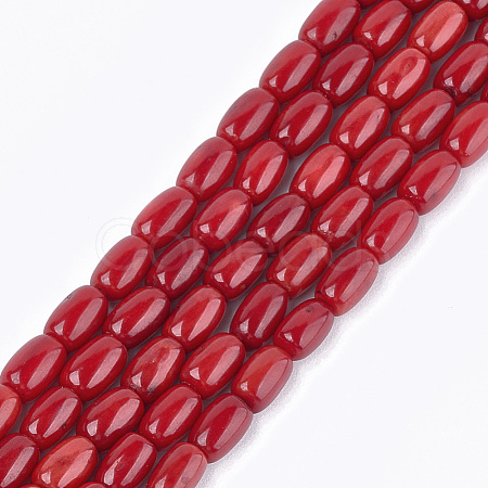 Synthetic Coral Beads Strands CORA-T009-21-1