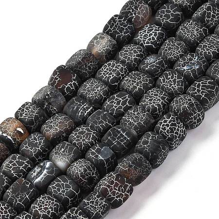 Natural Weathered Agate Beads Strands G-G177-E18-04-1