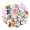 Balloon PVC Adhesive Waterproof Stickers Set, Dfor DIY Photo Album Tumbler Diary Scrapbook Decorative, Mixed Color, 55~77x39~52x0.2mm, about 50pcs/set