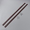 PU Imitation Leather Bag Handles, for Purse Bag Making Repair Replacement, with Iron Rivet, Coconut Brown, 60.3x1.8x0.28cm, Hole: 3mm, 2pcs