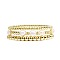 Temperament Magnet Gold Elastic Bracelet Baroque Imitation Pearl Multi layered Layered Bracelet Small and Popular Bracelet