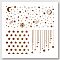 PET Hollow Out Drawing Painting Stencils, for DIY Scrapbook, Photo Album, Star Pattern, 300x300mm