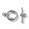 Non-Tarnish 304 Stainless Steel Toggle Clasps, Ring, Stainless Steel Color, Ring: 21x15x2mm, Hole: 2mm, Bar: 22x9x3mm, Hole: 2mm