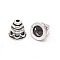 Tibetan Style Alloy Bead Cones, Pagoda, Antique Silver, 7.5x7.5mm, Hole: 1.5mm