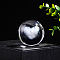 Inner Carving Glass Crystal Ball Diaplay Decoration, Fengshui Home Decor, Heart, 60mm