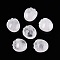 Natural Quartz Crystal Footprint Figurines, for Home Office Desktop Decoration, 25~25.5x22.5~23x12~13.5mm