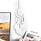 Woven Net/Web with Feather with Iron Home Crafts Wall Hanging Decoration, Moon and Star, White, 580mm