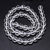 Faceted(64 Facets) Round Grade A Natural Quartz Crystal Beads Strands G-H1649-10mm-01N-A-3