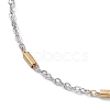 304 Stainless Steel Satellite Chain Bracelets for Men Women STAS-B039-12GP-2