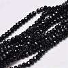 Faceted Rondelle Glass Beads Strands GLAA-I033-3mm-07-1