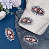 5Pcs Evil Eye Cloth Embroidered Appliques FIND-FG0003-07A-4