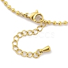 Ion Plating(IP) 304 Stainless Steel Chains Anklet AJEW-H148-10C-G-3