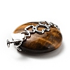 Natural Tiger Eye Pendants G-D473-04P-01-3