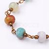 Handmade Amazonite Beaded Chains AJEW-JB00268-04-2