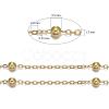 Brass Flat Oval Cable Chains X-CHC018Y-G-3