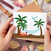 3Pcs 3 Styles Beach Theme Carbon Steel Cutting Dies Stencils DIY-WH0309-939-6