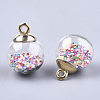 Glass Ball Pendants GLAA-T003-06-2