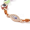 Resin Evil Eye Braided Bead Bracelet BJEW-JB08413-5