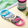 9Pcs Ring Food Grade Eco-Friendly Silicone Beads JX895E-6