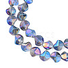 Electroplate Glass Beads Strands EGLA-N008-019-A01-3