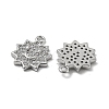 Brass Micro Pave Clear Cubic Zirconia Charms KK-H460-16P-2