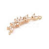 Brass Pave Clear Cubic Zirconia Connector Charms ZIRC-K088-01KCG-3