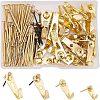 SUPERFINDINGS 110Pcs Iron Hook Hangers & Screws FIND-FH0003-63-1