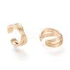 Brass Cuff Earrings EJEW-I249-20G-2