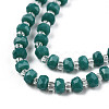 Opaque Solid Color Glass Beads Strands GLAA-N052-04-A19-3