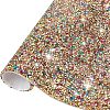 Glitter Resin Hotfix Rhinestone(Adhesive On The Back) DIY-WH0166-23E-1