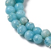 Assembled Natural White Jade and Synthetic Opal Beads Strands G-Q017-G06-01A-5