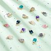 SUPERFINDINGS 16Pcs 8 Color Druzy Resin Pendants RESI-FH0001-36-4