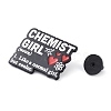 Bioscience Theme Black Zinc Alloy Brooches JEWB-C031-01D-EB-3