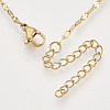 Brass Cable Chains Necklace Making KK-T048-037G-NF-2