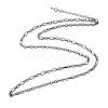 Iron Figaro Chain Necklace Making MAK-J004-24B-1