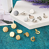 32Pcs 8 Styles 201 Stainless Steel Stud Earring Findings STAS-TA0001-93-5