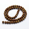 Natural Wood Lace Stone Beads Strands G-I199-17-12mm-2