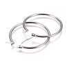 Tarnish Resistant 201 Stainless Steel Hoop Earrings EJEW-F237-02A-P-2