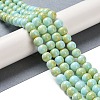 Baking Paint Glass Bead Strands GLAA-H031-01B-08-2