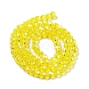 Electroplate Transparent Glass Beads Strands EGLA-A035-T4mm-A03-2
