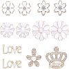 Olycraft Alloy Rhinestone Cabochons PALLOY-OC0002-15LG-1