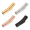 Olycraft 4 Sets 4 Colors 316L Surgical Stainless Steel Bayonet Clasps STAS-OC0001-17C-1