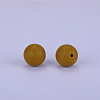 Round Silicone Focal Beads SI-JX0046A-101-2