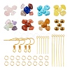 DIY Mixed Stone Chip Beads Earrings Making Kit DIY-FS0002-38-2