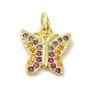 Real 18K Gold Plated Brass Pave Cubic Zirconia Pendants KK-M283-10E-02-1